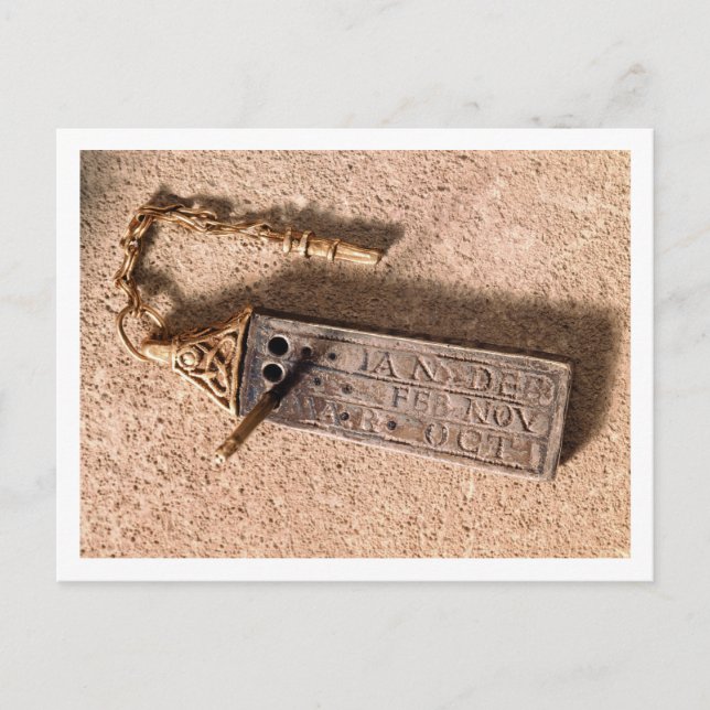 Portable sundial, silver and gold, 10th century (d postcard (Front)
