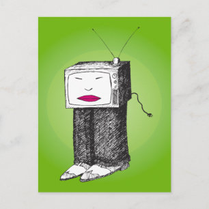 Portable TV Postcard