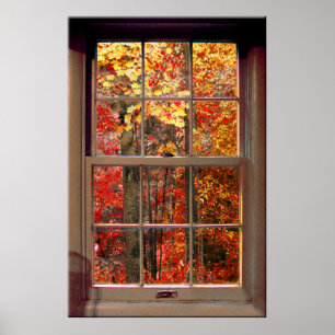 Portable Window AUTUMN Scene Poster