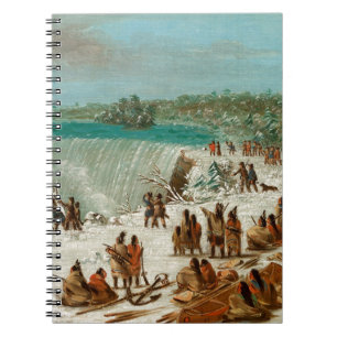 Portage Around the Falls of Niagara at Table Rock Notebook