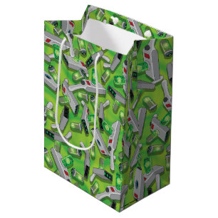 Portal Gun Pattern Medium Gift Bag