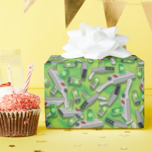 Portal Gun Pattern Wrapping Paper