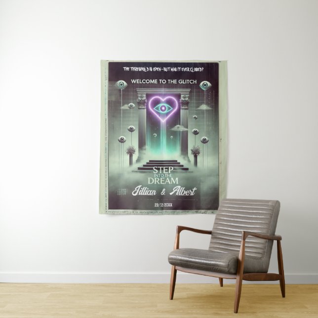 🌀 “Portal of Dreams” Weirdcore Tapestry 🌀 (In Situ)