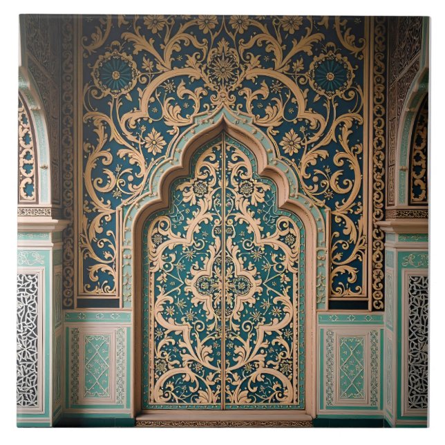 Portal to the Gilded Garden Ceramic Tile (Front)