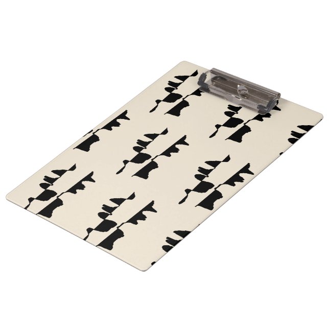 Porte-bloc "Abstrait Dual Face" Clipboard (Angled)