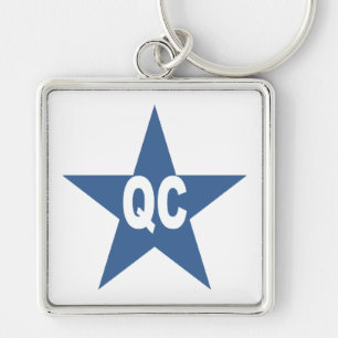 Porte-clé grand carré  Premium QUEBEC Key Ring
