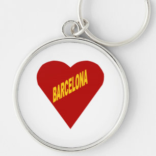 Porte-clé rond Premium  BARCELONA Key Ring