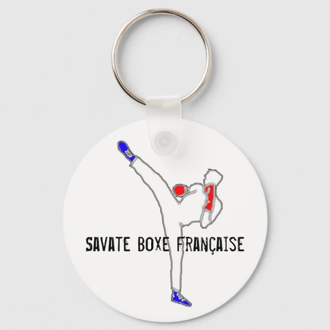 Porte-clé Savate Boxe Française Key Ring (Front)