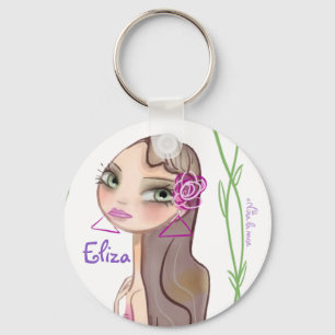 porte-clef avec prénom pour fille key ring