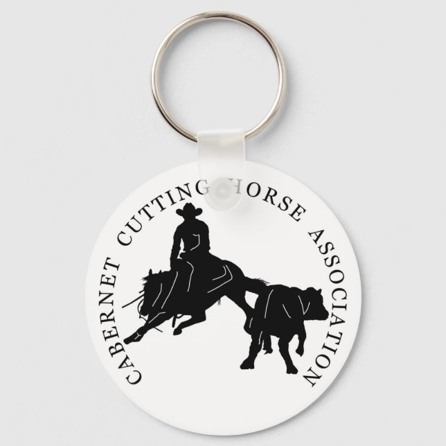 Porte Clefs Cabernet CHA Noir Key Ring (Front)