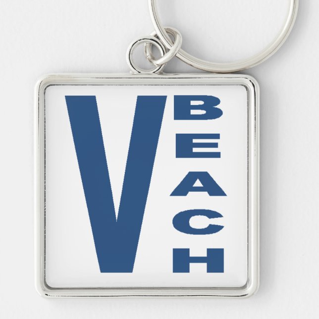 Porte-clés carré Premium VIRGINIA BEACH Key Ring (Front)