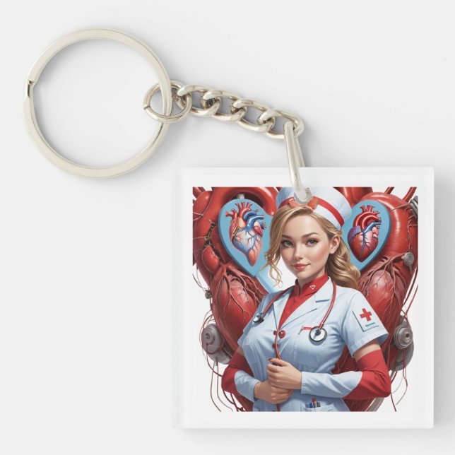 Porte-clés en acrylique key ring (Front)