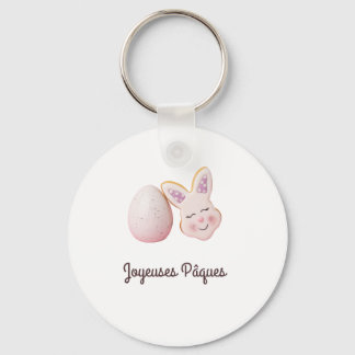 PORTE CLES JOYEUSE PAQUES KEY RING