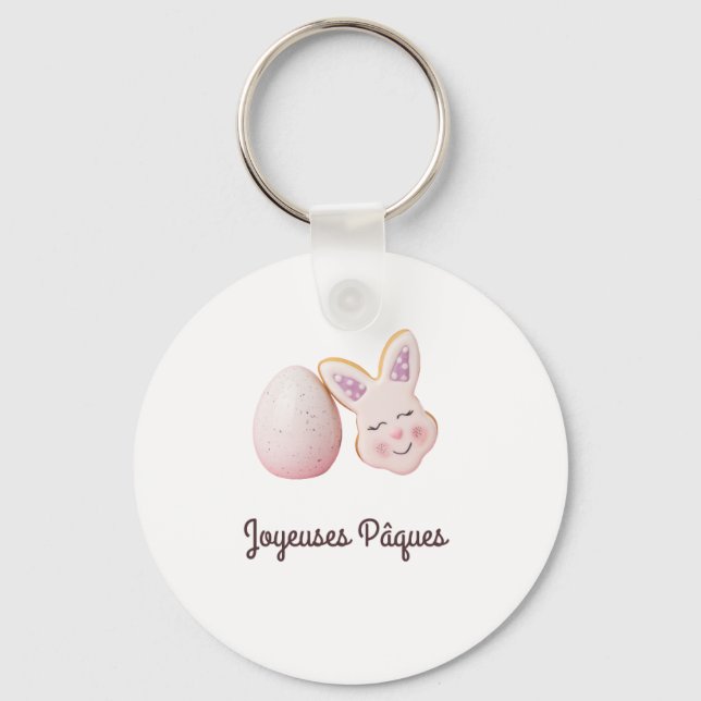 PORTE CLES JOYEUSE PAQUES KEY RING (Front)