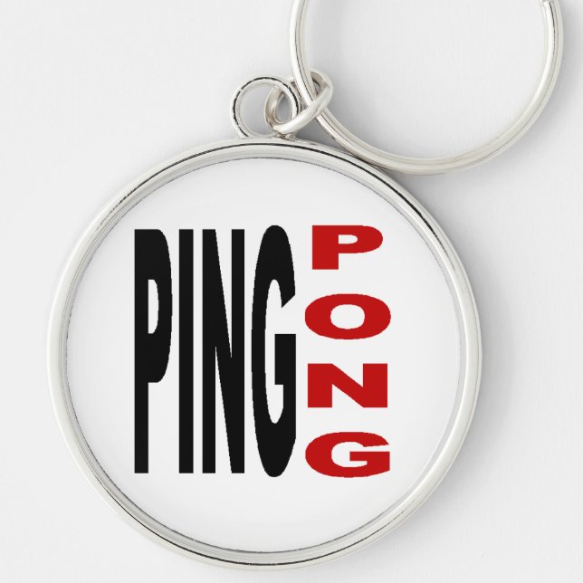 Porte clés Rond Premium  PING PONG Key Ring (Front)