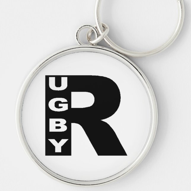 Porte-clés rond Premium RUGBY Key Ring (Front)