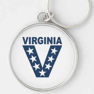 Porte- clés  rond Premium VIRGINIA VICTOIRE Key Ring