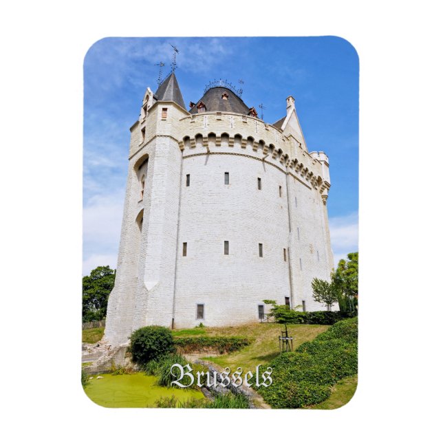 Porte de Hal in Brussels Magnet (Vertical)