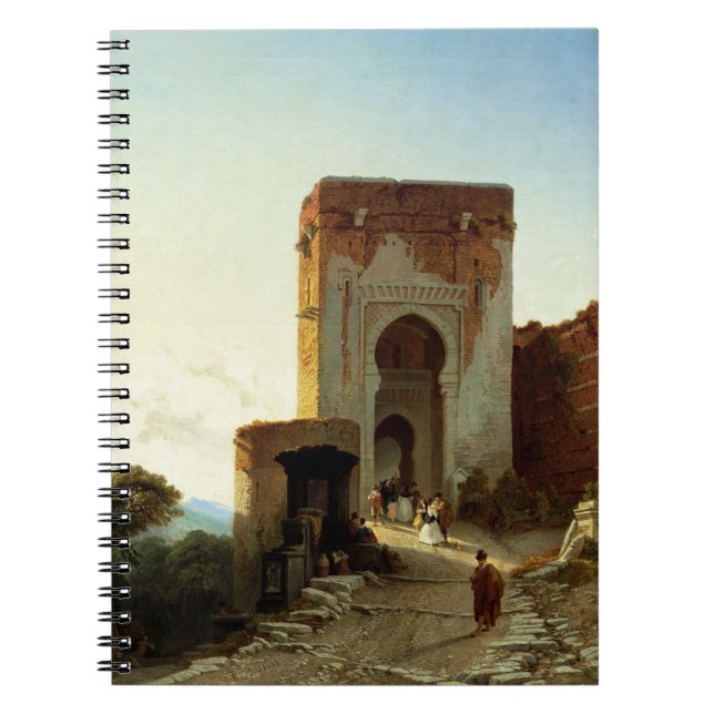 Porte de Justice, Alhambra, Granada (oil on canvas Notebook (Front)