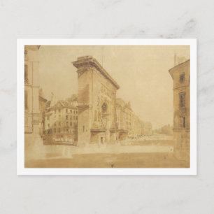 Porte St Denis, Paris (w/c) Postcard