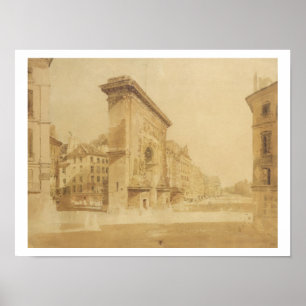 Porte St Denis, Paris (w/c) Poster