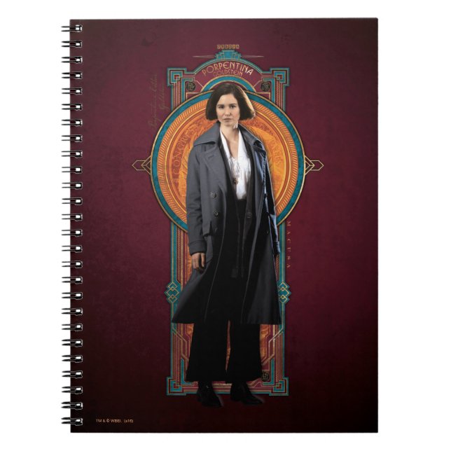 PORTENTINA GOLDSTEIN™ Art Deco Panel Notebook (Front)