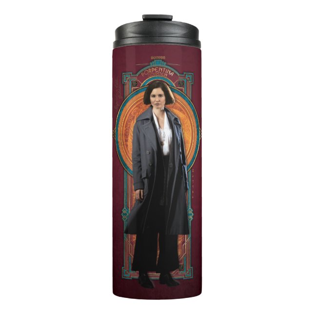PORTENTINA GOLDSTEIN™ Art Deco Panel Thermal Tumbler (Front)