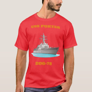 Porter DDG78 Destroyer Ship T-Shirt