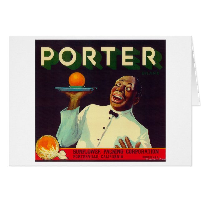Porter Orange LabelPorterville, CA (Front Horizontal)