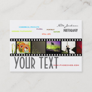 Portfolio business cards photos template