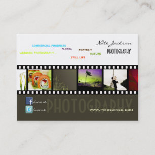 Portfolio business cards photos template