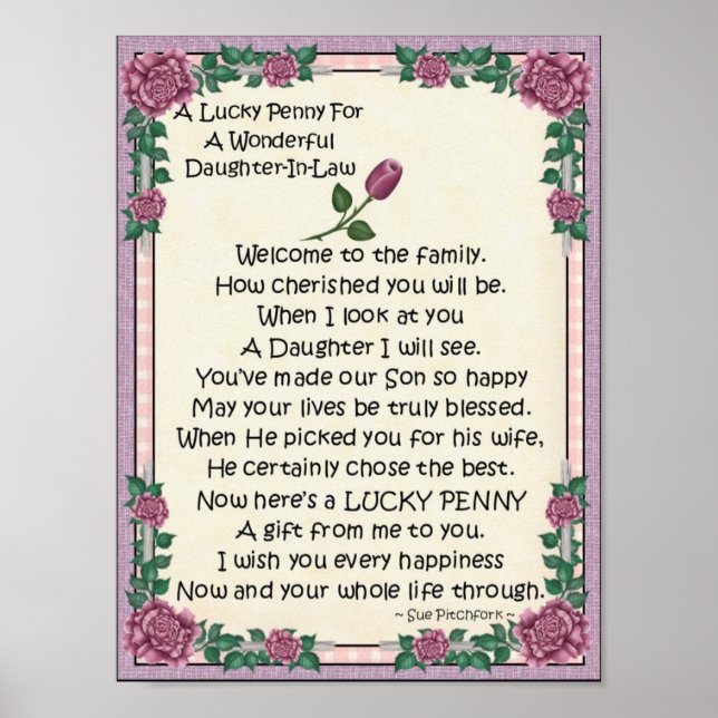 Portfolio-Daughter-In-Law-Lucky Penny-Glue Penny Poster (Front)