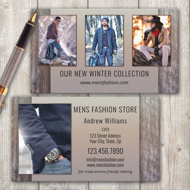 Portfolio Men's Fashion Retail Business Card (Creator Uploaded)