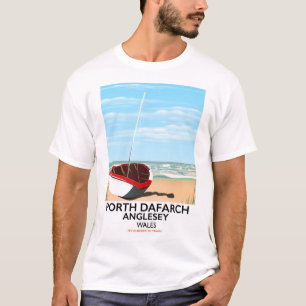 Porth Dafarch, Anglesey vintage travel poster T-Shirt