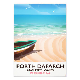 Porth Dafarch, Anglesey Welsh beach poster