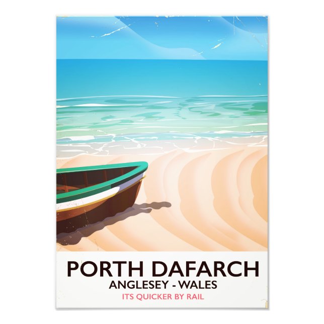 Porth Dafarch, Anglesey Welsh beach poster (Front)