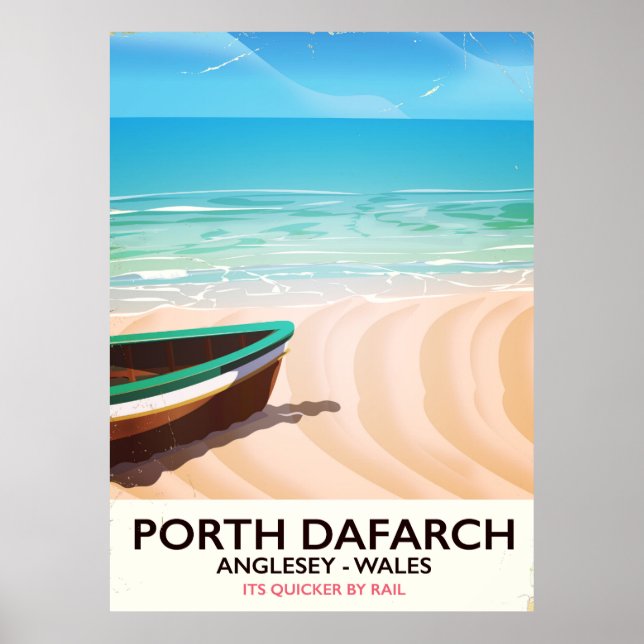 Porth Dafarch, Anglesey Welsh beach poster (Front)