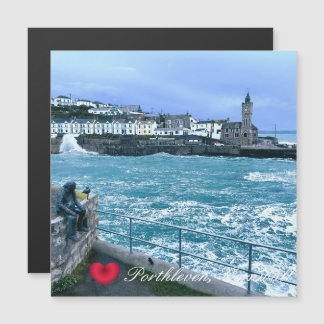 Porthleven Clocktower + Waiting for Fish Sculpture