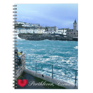Porthleven Clocktower + Waiting For Fish Sculpture Notebook