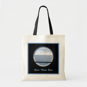 Porthole View BT1P Custom Name Tote Bag