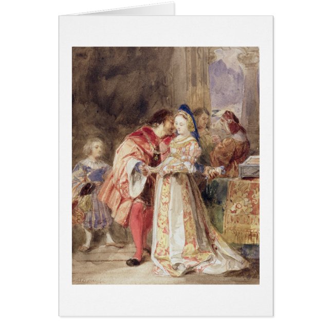 Portia and Bassanio, c.1826 (w/c, brown ink, bodyc (Front)