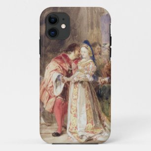Portia and Bassanio, c.1826 (w/c, brown ink, bodyc iPhone 11 Case