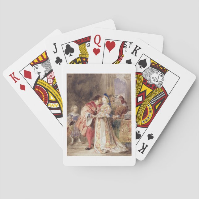 Portia and Bassanio, c.1826 (w/c, brown ink, bodyc Playing Cards (Back)