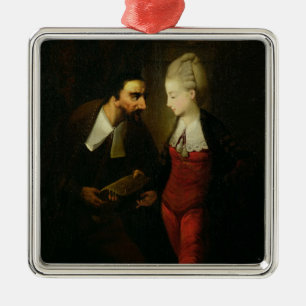 Portia and Shylock from 'The Merchant of Venice' A Metal Tree Decoration