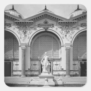 Portico and fountain at the Universal Square Sticker