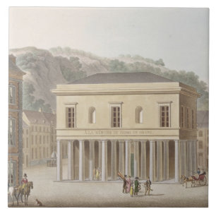 Portico of the Fountain of Pouhon at Spa, from 'Ch Ceramic Tile