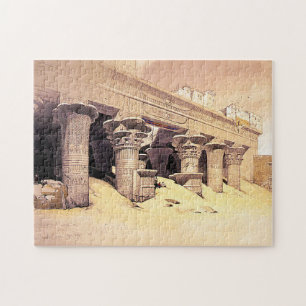 Portico of the Temple of Edfou Roberts/Haghe Art Jigsaw Puzzle