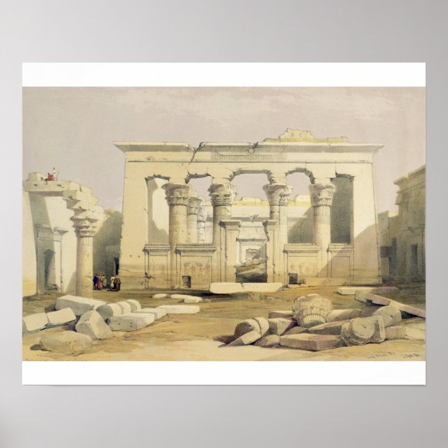 Portico of the Temple of Kalabshah, from "Egypt an Poster (Front)
