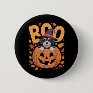 Portie Costume On Pumpkin Halloween Portuguese 6 Cm Round Badge