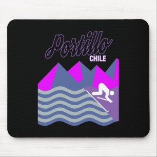Portillo Chile South America Ski Resort Snowboardi Mouse Pad